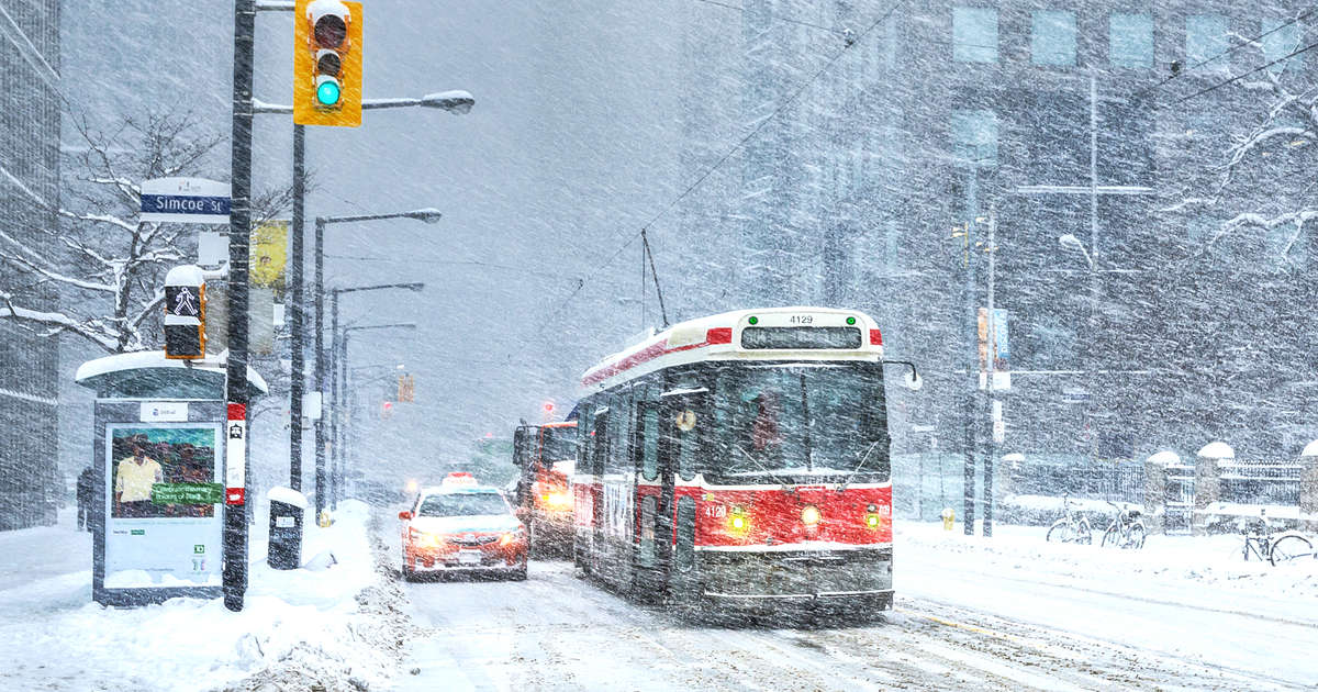 TTC in Toronto Snow